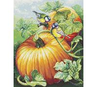Cross Stitch Kit Luca-S - Birdies On Pumpkin, BU5094