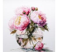 Cross Stitch Kit Luca-S - Bouquet of Peonies