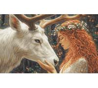Cross Stitch Kit Luca-S GOLD - The Gentle Spirit of the Forest, B724