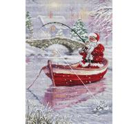 Cross Stitch Kit Luca-S - Santa Fishing, BU5014