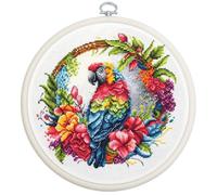 Cross Stitch Kit Luca-S - The Tropical Parrot, Embroidery Kit Luca-S BC201