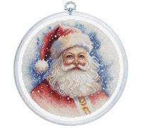 Cross Stitch Kit with Hoop Included Luca-S - Santa