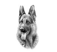 Cross Stitch Kits 11Ct Stamped Patterns Animal German Shepherd Printed Water-Soluble Canvas 11Ct Cross-Stitch Embroidery Kit Threads Handiwork Hobby For Kids And Adults Diy Preprinted Embroidery Kit