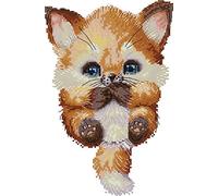 Cross Stitch Kits, Awesocrafts Lovely Fox Easy Patterns Cross Stitching Embroidery Kit Supplies Christmas, Stamped (Fox, Stamped)