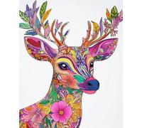 Cross Stitch Kits - Counted Cross Stitch Kits for Beginners Adults,11 CT Patterns Dimensions Embroidery Kits Arts Craft Kits, Home Decor 15.7 x 19.7in,40X50cm Beautiful Deer(AA2)