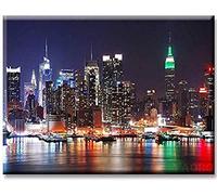 Cross Stitch kits for Adults Beginners stamped New York City nightscape 16X20 inch 11CT Counted Cross Stitch Embroidery Kits For living room bedroom art decoration Perfect Valentine's Day Gift