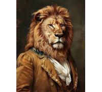 Cross Stitch Kits for Adults,Stamped Full Range of Embroidery Starter Kit for Beginners Needlepoint Kits 11CT Pre-Printed Pattern, Cross-Stitching Needlecrafts(Fantasy Animal Portraits,16x20inch)