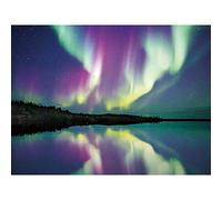 Cross Stitch Kits for Beginners Adults Pre-Printed Easy Funny Pattern UK Northern Lights 11ct DIY Embroidery Crafts for Needle Point Starter Kit Home Decor Gift（16×20inch)