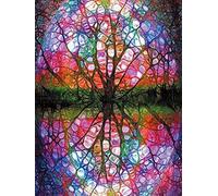 Cross Stitch Kits Stamped, OWN4B Tree Pattern Printed Pattern 11CT 14.2x18.1 inch DIY Embroidery Kit (Tree)