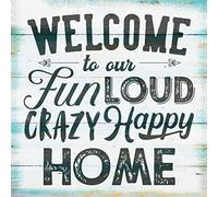 Cross Stitch Kits Stamped, OWN4B Warm Inspirational Sentences Printed Pattern 11CT 14.2x14.2 inch DIY Embroidery Kit (Quote)