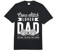 Cross-Stitch Lover Dad The Cross Stitcher Cross-Stitch Lover Comfort Colors Adult Heavyweight T-Shirt