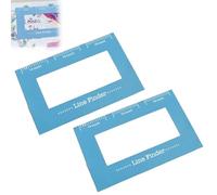 Cross Stitch Magnetic Line Finder, Knitting Pattern Holder, 2026 New Portable Cross Stitch Tool Reference Ruler, Multi-Count Compatibility (14/16/18 Count), Sewing tools for Beginners(2PCS)