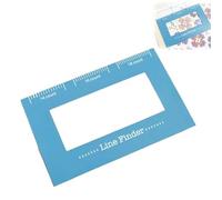 Cross Stitch Magnetic Line Finder, Knitting Pattern Holder, Sewing Templates Embroidery Aid Tool Ruler, Magnetic Sewing Positioning Tool with Scale, for Beginners Pros Embroidery Hobbyists (1pcs)
