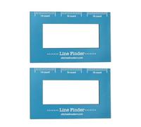 Cross Stitch Magnetic Line Finder with Scale - Portable Sewing Aid Ruler for Positioning, Measuring, and Quilting - Ideal for Beginners and Embroidery Hobbyists,2 Pieces