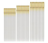 Cross Stitch Needles, 30 Count Embroidery Needles with Gold Eye, Tapestry Needles for Wool and Cross Stitch Projects, Premium Needles for Crafting