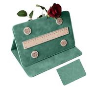 Cross Stitch Pattern Holder Magnetic Foldable Chart Holder with Leather Surface, 10.3x6.9x0.8 Inch Crochet Tool