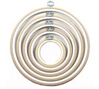 Cross Stitch Round Hoop - Nurge Embroidery Hoop (Beige, 9.60")