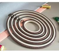 Cross Stitch Round Hoop - Nurge Embroidery Hoop (Transparent, 6.60")