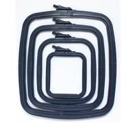 Cross Stitch Square Hoop - Nurge Embroidery Hoop (Navy, 4.30" x 3.70")
