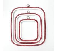 Cross Stitch Square Hoop - Nurge Embroidery Hoop (Red, 9" x 9.80")