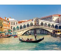 Cross-Stitch Stamped Kits Stamped Full Range of Embroidery Starter Kits for Beginners DIY 11CT 3 Strands,Rialto Bridge, Grand Canal, Venice, Italy,16*20 inch