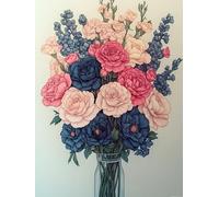Cross Stitch Starter Kits Adults Diy Embroidery Kit With Pattern Flowers That Bloom At the Beginning Of Autumn 2 Adults Diy Embroidery Kit Beginners Children Wall Home DéCor 11CT: 15.7*19.7In