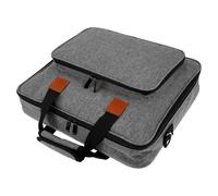 Cross Stitch Supplies Bag, Oxford Cloth Embroidery Kits Storage Bag with Multi Pocket and Sturdy Handle, 15.7×12.4×4.3inch Portable Embroidery Kits Storage Bags for Cross Stitch Enthusiasts(Grey)