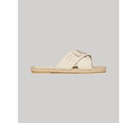 Superdry Cross Strap Sandals Golden EU 37 Woman