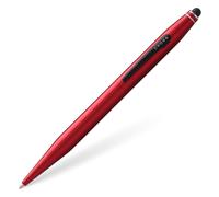 Cross Tech2 Refillable Ballpoint Pen Medium Ballpen With Stylus Includes Premium Gift Box - Metallic Red