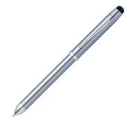 CROSS Tech3+ Engraved Frosty Steel Multi-Function Ballpoint Pen with Stylus incl. Premium Gift Box - Refillable Medium Ballpen & Pencil
