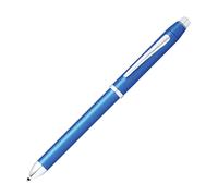 Cross Pens Tech3+ Multi-Function Pen - Metallic Blue, Stylus, Refillable Ballpen & Pencil