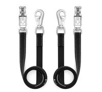 Cross Ties for Horses, Durable Nylon Woven Horse Harnesses, Knitted Horse, Lead Rope Horse, Ties Horses, Harnesses with Adjustable Buckle, Carriage Accessories, Black