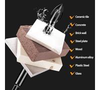 Cross Tile Drill Bits Ceramic Glass Concrete Hole Opener Alloy 1/4 Inch Hex Shank 3-12mm Four Blade Design for for Stone Wood Plastic Wall Drilling(10mm)