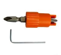 Cross Tip Spring Loaded Bit Holder for Electric Drills, Quick Release Screwdriver Retainer with Snap-In Mechanism, 65mm Portable Tool, 2 Pieces