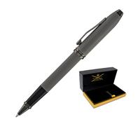 Cross Townsend® Limited Edition with Panel for name engraving and Polished Slate Gray Diamond Cut Pattern with Slate Gray PVD Appointments Selectip® Rollerball Pen