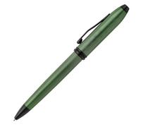 CROSS Townsend Matte Green PVD Micro-knurl Ballpoint Pen | Elegant Pen for Effortless Writing, Consistent Smooth Writing, Reliable and Long-Lasting, Includes Gift Box