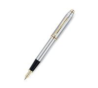 Cross Townsend Medalist Pen In Chrome With 23CT Gold Plated Appointments