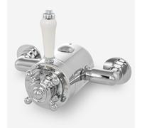 Nes Home Cross Traditional Bathroom Shower Thermostatic Exposed Shower Valve