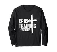 Cross Training Christian - Bible Verse Inspirational Gym Long Sleeve T-Shirt