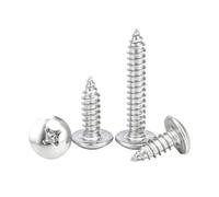 Cross Truss Head Self Tapping Screws M2.6 M3 M3.5 M4 M5 M6 Nickel Plated Phillips Mushroom Head Tapping Wood Screw(6mm,M4 20pcs)