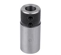 Cross-Type Woodworking Drill Sleeve for Drilling Rig Collet Chuck, 20x40mm & 20x45mm Steel Sleeve Base with Silver-Black Finish, Compat(20x45L Cross Type)