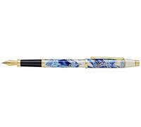 CROSS Wanderlust Malta - Fountain Pen with Medium Nib incl. Premium Gift Box - Refillable Cartridge Pen