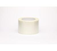 Cross-Weave Fibreglass Tape Reinforced Clear Filament Strapping Tape 75mm x 50m Strong Reinforced Cross Weave Tape Heavy Duty Parcel Box Sealing Packing Tape 6 Rolls