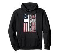 Cross with Faith Family Christian Hunting Dad Pullover Hoodie