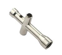 Cross Wrench, Socket Wrench, Anti-Slip Nut Maintenance Spanner, Carbon Steel Build, Fits M2 M2.5 M3 M4 for Robotic and Home Repair Use, British Standard Precision Tool, 1 Piece