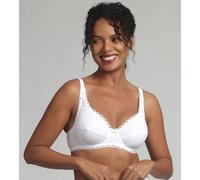 Playtex Bra Woman Classic Organic Cotton Support Underwire Bra x1, White, 40C