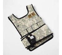 CROSS101 Adjustable Camouflage Weighted Vest Without Shoulder Pads, 20 lb