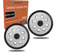 Crossarctic Replacement Backing Pad for Makita, 2-Pack 5" Hook and Loop Random Orbit Sander Pads Compatible with Makita BO5010 BO5030K BO5031K BO5041K 743081-8/743051-7