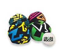 Crossboccia Bocce Family Pack Pro Game, Canvas Petanque for Indoor and Outdoor Use, for 4 Players