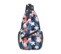 Crossbody Backpack Fun Modern Coastal Clash Unisex Shoulder Bag Casual Sling Backpack For Camping Everyday Sport